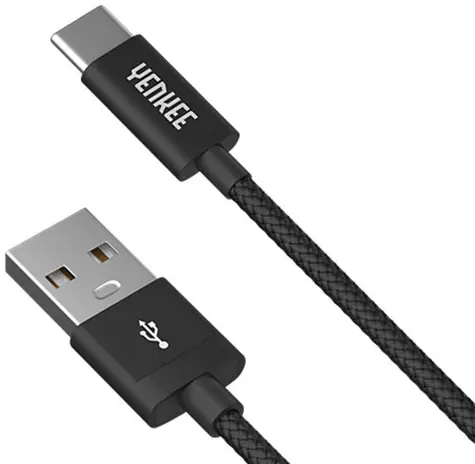 YENKEE YCU 302 kabel USB 2.0 na USB-C černá / M-M / délka 2m / 480 Mbs / 3A