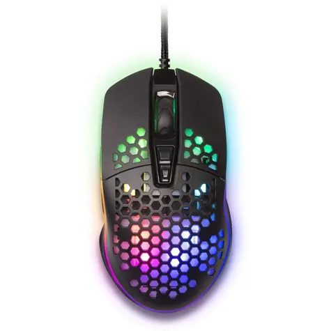 YENKEE Shotgun černá / Herní myš / Optická / 6400 DPI / 7 programovatelných tlačítek / USB / 1.7m