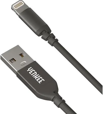 YENKEE YCU 612 USB 2.0 na Lightning kabel černá / délka 2m / 2.4A