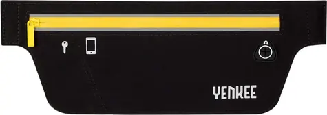 YENKEE YBM W500BK outdoorová běžecká ledvinka černá / rozměr kapsy 210x90mm