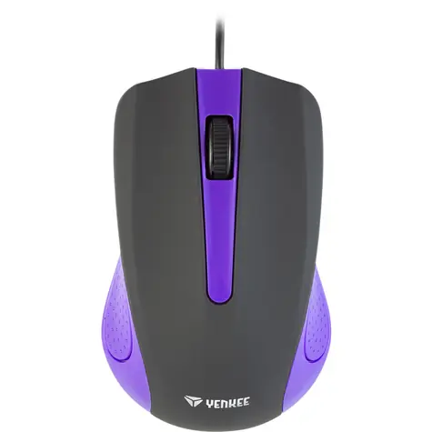 YENKEE Suva fialová / Optická myš / 1000 DPI / 3 tlačítka / USB / 1.25 m