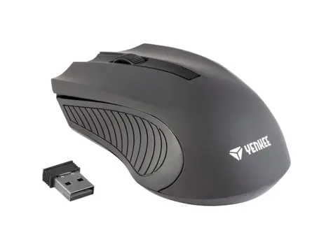 YENKEE Monaco černá / bezdrátová myš / USB / 1000 DPI / 3 tlačítka