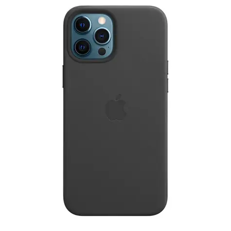 Apple kožený kryt s MagSafe pro iPhone 12 Pro Max černá