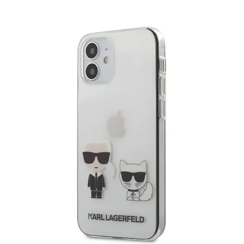 Karl Lagerfeld PC & TPU Karl &Choupette Kryt pro Apple iPhone 12 mini transparentní