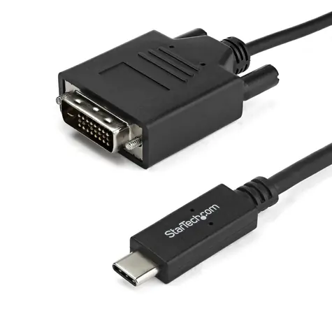 StarTech kabel USB-C na DVI černá / 1920 x 1200 / Thunderbolt 3 / 1m