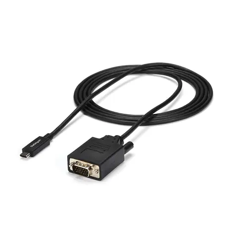 StarTech kabel USB-C na VGA černá / 1920x1200 / 1080p / 2m
