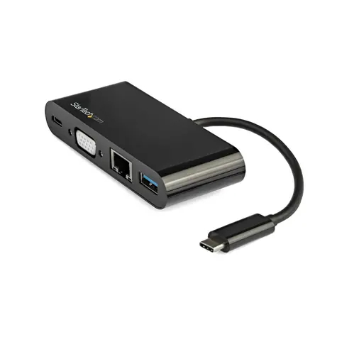 StarTech DKT30CVAGPD dokovací stanice černá / 60W napájení / 1x VGA / 3x USB / 1x RJ-45