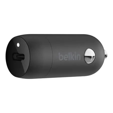 Belkin 20W Power Delivery nabíječka do auta / 20W USB-C / 5V / černá