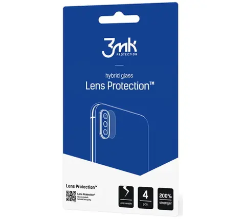 3mk Lens Hybridní sklo ochrana kamery pro Apple iPhone 12 Pro (4ks)