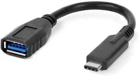 OWC adaptér USB-C na USB-A černá / 1x USB-C (M) / 1x USB-A 3.1 Gen1 (F) / délka 14cm 