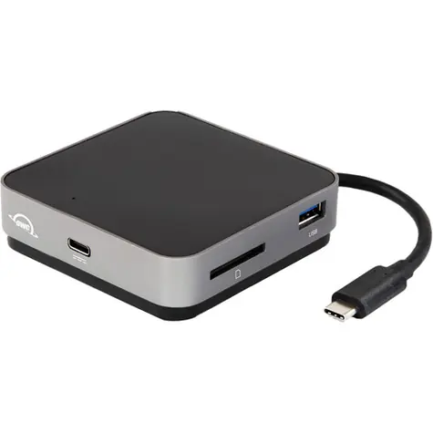 OWC USB-C cestovní dokovací stanice (100W) / 2x USB-A 3.1 / 1xUSB-C Power P-T / 1xHDMI / 1x čtečka SD karet / černo-šedá