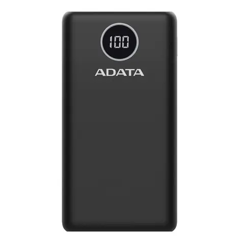ADATA PowerBank P20000QCD 20000mAh černá / 3A / 2x USB + 1x USB-C