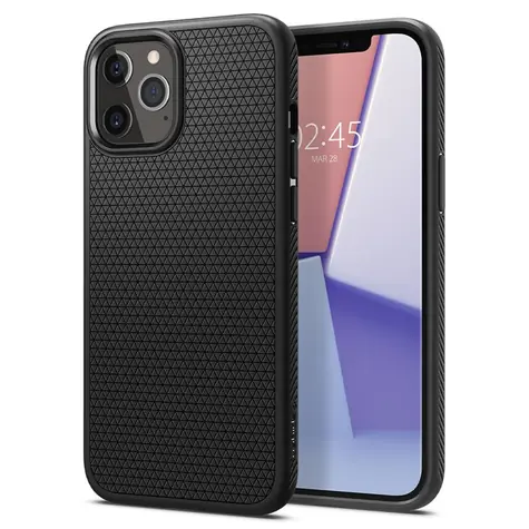 Spigen Liquid Air ochranný kryt pro Apple iPhone 12 & 12 Pro černá