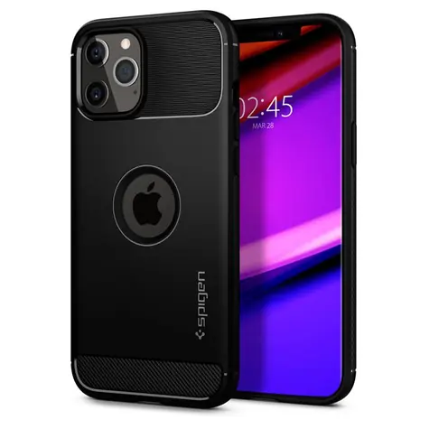 Spigen Rugged Armor ochranný kryt pro Apple iPhone 12 & 12 Pro černá