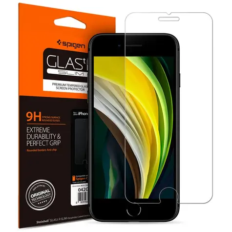 Spigen Glas.tR SLIM HD ochranné sklo pro Apple iPhone SE & 8 & 7