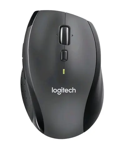 Logitech Marathon M705 šedá / bezrátová myš / Optický senzor / 1000 DPI / 7 tlačítek / 2.4 GHz 