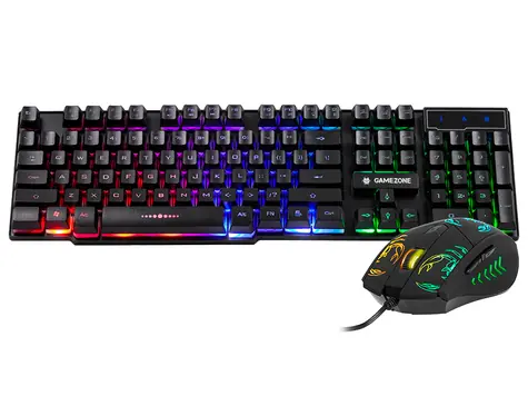  Tracer GAMEZONE STIR USB černá / Klávesnice a myš / USB / podsvícená 