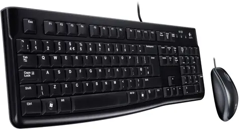 Logitech Desktop MK120 DE černá / Klávesnice a myš / DE verze / USB