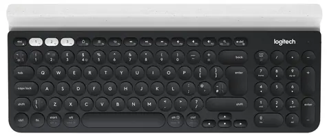 Logitech K780 Multi-Device Wireless DE černo-bílá / bezdrátová klávesnice / 2.4GHz / Bluetooth / DE layout