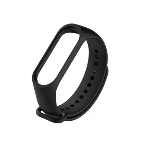 Tactical 513 Silikonový Řemínek pro Xiaomi Mi Band 3 & 4 černá
