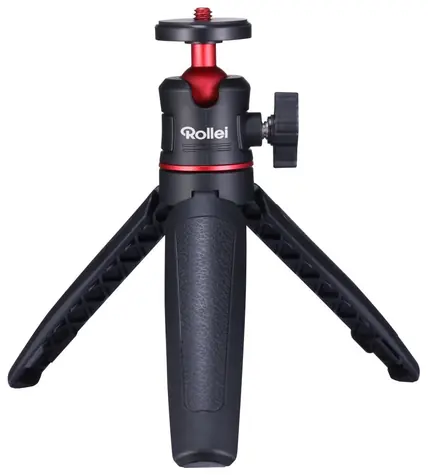 Rollei Comfort Desktop černo-červená / Stativ / pro akční kamery a chytré telefony / nosnost 1200g,
