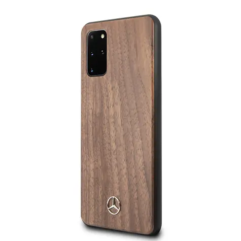 Mercedes Wood Kryt pro Samsung Galaxy S20+ hnědá