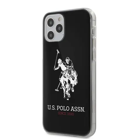 U.S. Polo PC & TPU Big Horse Kryt pro Apple iPhone 12 & 12 Pro černá