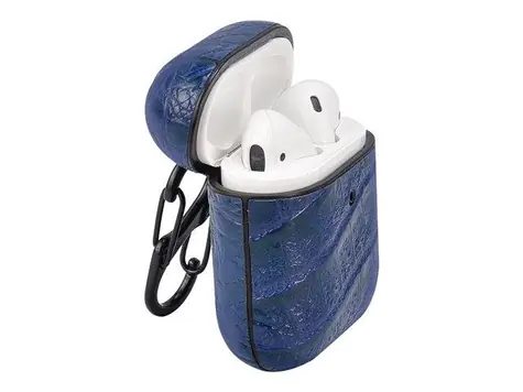 TERRATEC AirBox Crocodile Pattern Blue / Pouzdro pro Apple AirPods 1 & 2