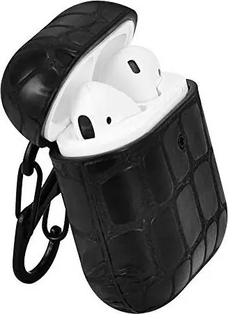 TERRATEC AirBox Stone Pattern Black / Pouzdro pro Apple AirPods 1 & 2