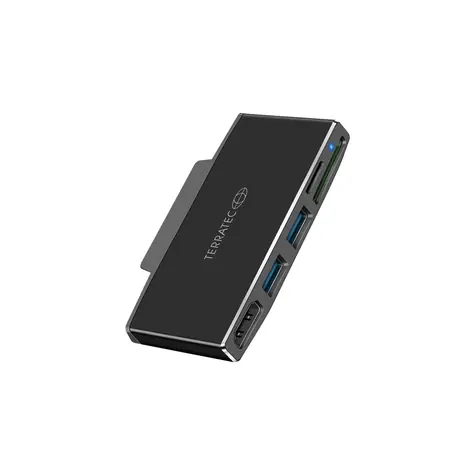 TERRATEC Connect GO1 / dokovací adaptér pro tablet Microsoft Surface Go / 1x HDMI / 2x USB-A 3.0 / SD&Micro-SD čtečka