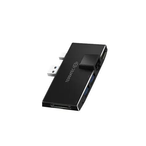 TERRATEC Connect Pro2 / docking adaptér pro Microsoft Surface Pro / 1xHDMI / 2x USB-A 3.0 / 1x GLAN / SD&Micro-SD čtečka