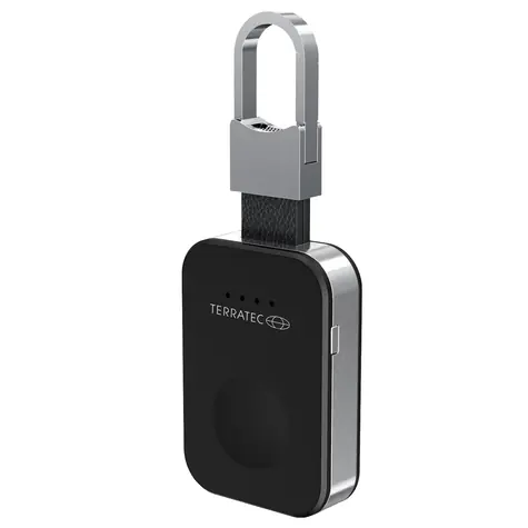 TERRATEC Charge Air Key / klíčenka s bezdrátovým nabíjením pro Apple Watch 1-6 / 950 mAh / výstup 2W