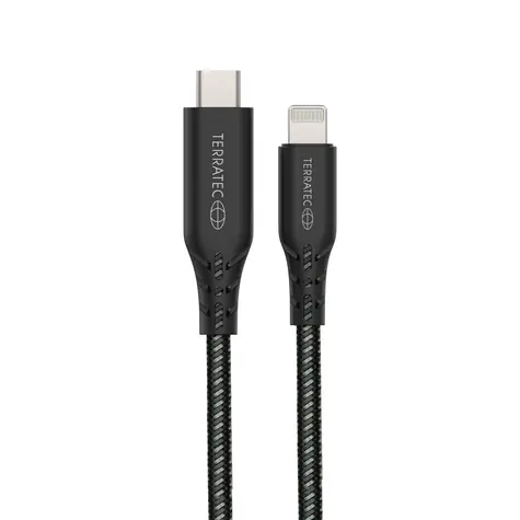 TERRATEC Charge CL2 kabel USB-C (M) na Lightning (M) / délka 2m / MFI / až 2.4A / černá