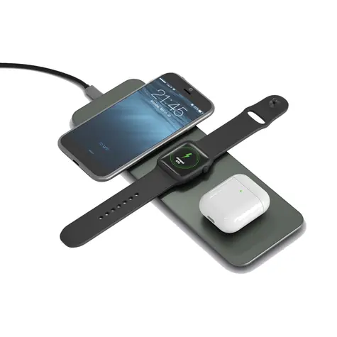 TERRATEC ChargeAir All zelená / bezdrátová nabíječka / 10W / telefon & Apple Watch & Apple AirPods