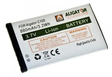 ALIGATOR C100 baterie pro V710 a C100 / Li-Ion / 800 mAh / originální