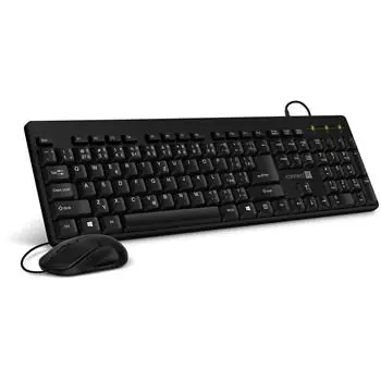 CONNECT IT CKM-4000-CS Combo černá / Set klávesnice + myši / CZ layout / USB 2.0 / 1000 DPI