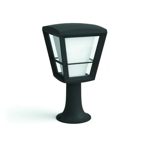 Philips Hue Econic LED 1x15W sloupek 32cm černá / venkovní sloupkové svítidlo / 1150lm / 2200-6500K / RGB / IP44