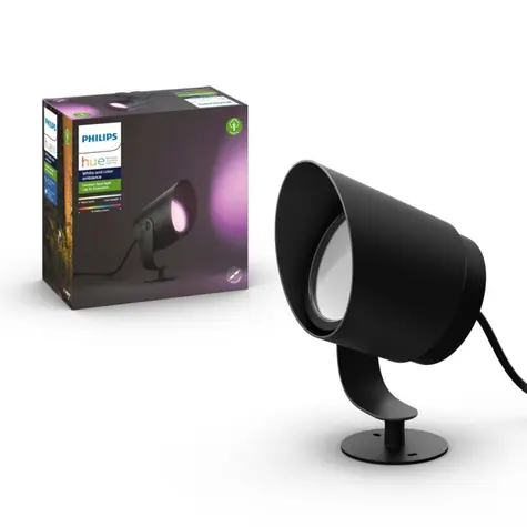Philips Hue Lily XL LED 1x15W černá / venkovní zapichovací svítidlo / 1200lm / 2000-6500K / RGB / IP65