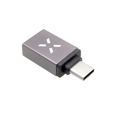 FIXED Link Redukce z hliníku USB-A na USB-C šedá