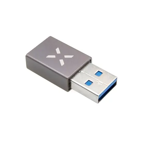 FIXED Link Redukce z hliníku USB-C na USB-A šedá