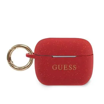 GUESS Silikonové Pouzdro pro Apple Airpods Pro červená