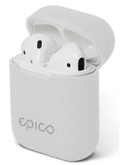 Epico Silicone cover Airpods pro bílá / pouzdro pro sluchátka