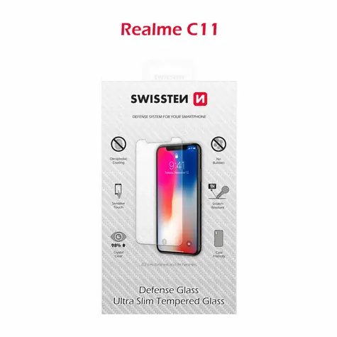SWISSTEN ochranné temperované sklo 2.5D pro REALME C11