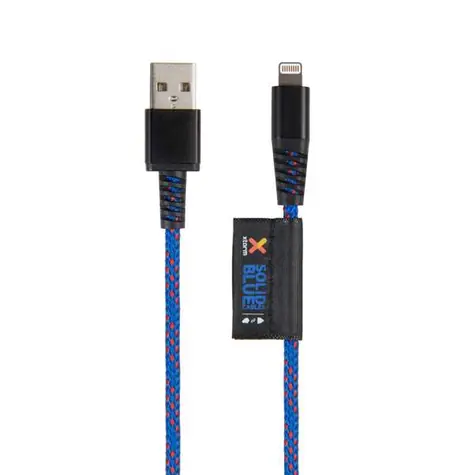 Xtorm Solid Blue Lightning USB kabel (1m)