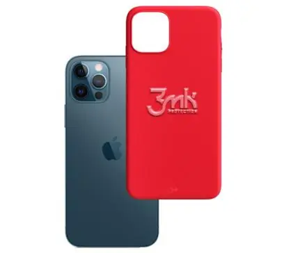 3mk Matt Case Kryt ochranný pro Apple iPhone 12 & 12 Pro strawberry-červená