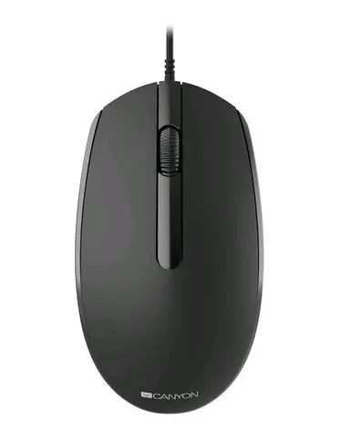 CANYON M-10 černá / Optická myš / 1000 DPI / 3 tlačítka / USB / 1.5 m