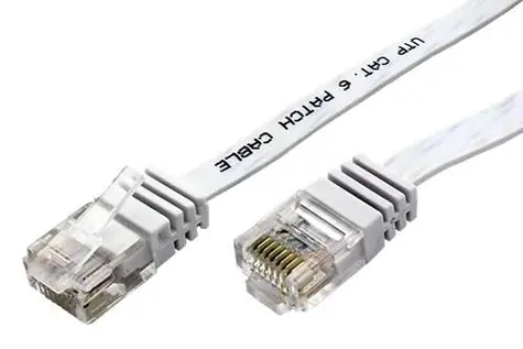 Goobay Ethernet Patch plochý kabel UTP Cat6 20m bílá