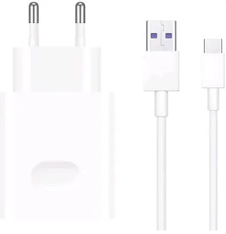 HUAWEI SuperCharge USB-A nabíjecí adaptér 22.5W bílá / 10 V / 2.25 A / kabel USB-A na USB-C (1m)