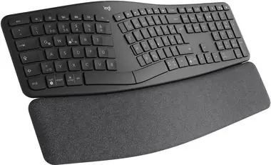 Logitech ERGO K860 UK černá / bezdrátová klávesnice / ergonomická / Bluetooth / 2.4 GHz / UK layout