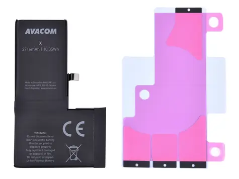 AVACOM Baterie pro Apple iPhone X / Li-Ion / 3.81V / 2716mAh / (náhrada 616-00346)